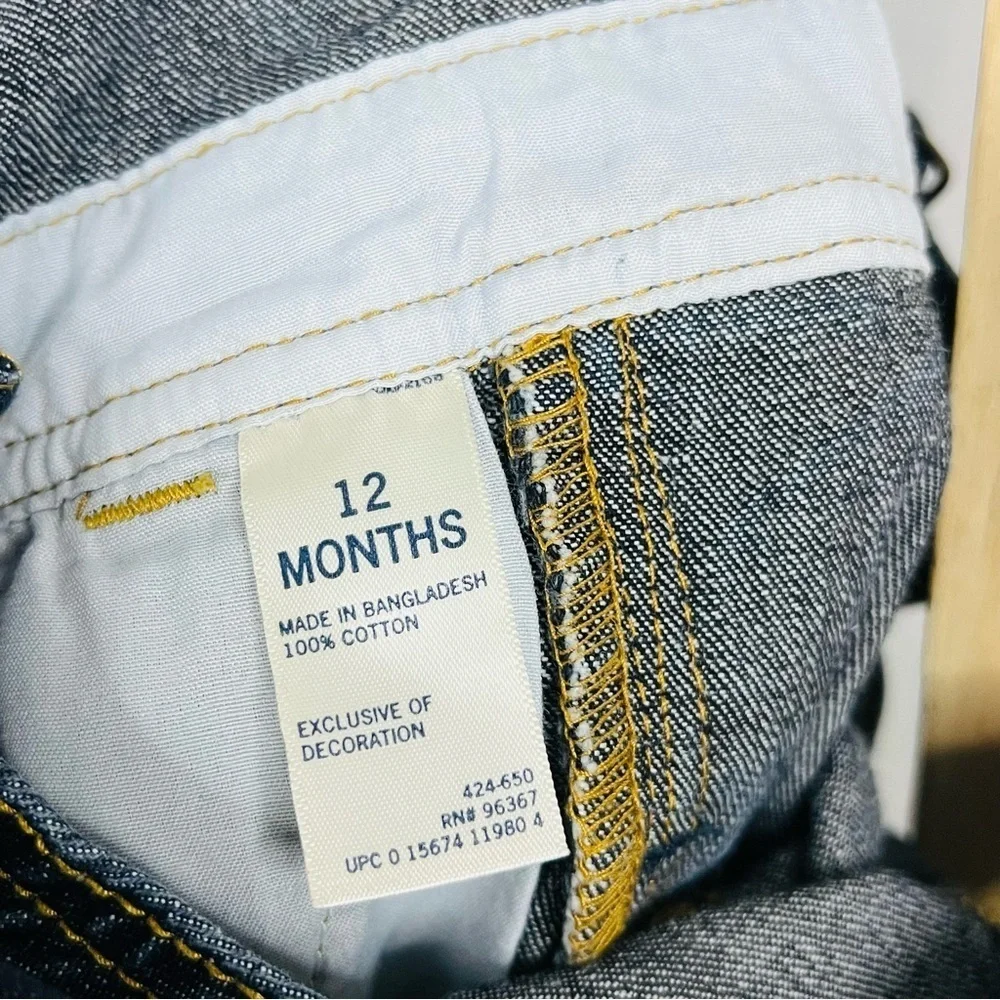 Oshkosh Dark Wash Denim Overalls 12M